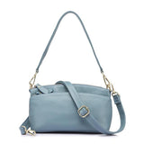 <bold>Messenger  / Tote Bag <br>Genuine-Leather Handbag Blue - strapsandbrass.com