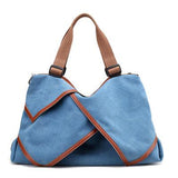 <bold>Hobo / Tote Bag <br>Vegan-Leather Handbag Blue - strapsandbrass.com