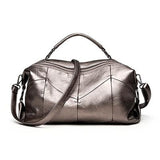 <bold>Tote / Shoulder Bag  <br>Vegan-Leather Handbag Bronze - strapsandbrass.com