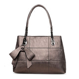 <bold>Satchel  / Tote  Bag <br>Genuine-Leather Handbag Bronze - strapsandbrass.com