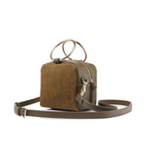 <bold>Messenger  / Shoulder Bag  <br>Vegan-Leather Handbag Brown - strapsandbrass.com