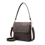 <bold>Messenger  / Shoulder Bag  <br>Vegan-Leather Handbag Brown - strapsandbrass.com