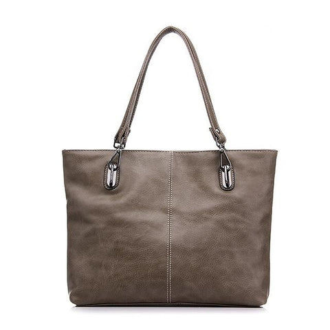 <bold>Tote / Crossbody Bag <br>Vegan-Leather Handbag Brown - strapsandbrass.com