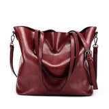 <bold>Tote  / Shoulder Bag  <br>Vegan-Leather Handbag Burgundy - strapsandbrass.com