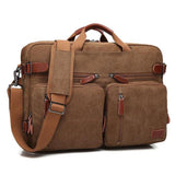 Convertible Backpack / Messenger / Laptop <br> Nylon Backpack  - strapsandbrass.com