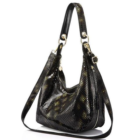 <bold>Hobo / Tote Bag <br>Genuine-Leather Handbag Brown - strapsandbrass.com