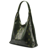 <bold>Hobo  / Tote Bag <br>Genuine-Leather Handbag Green - strapsandbrass.com