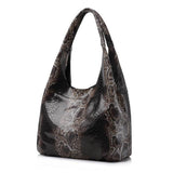 <bold>Hobo / Tote Bag <br>Genuine-Leather Handbag Gray - strapsandbrass.com