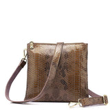 <bold>Messenger / Crossbody Bag <br>Genuine-Leather Handbag Khaki - strapsandbrass.com