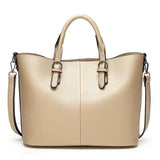 <bold>Tote / Shoulder Bag <br>Vegan-Leather Handbag Gold - strapsandbrass.com