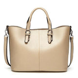 <bold>Tote  / Shoulder Bag  <br>Vegan-Leather Handbag Gold - strapsandbrass.com