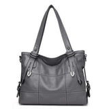 <bold>Hobo | Tote Bag  <br>Vegan-Leather Handbag Gray - strapsandbrass.com