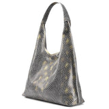 <bold>Hobo  / Tote Bag <br>Genuine-Leather Handbag Gray - strapsandbrass.com