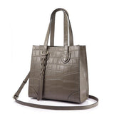 <bold>Bucket / Crossbody Bag <br>Genuine-Leather Handbag Gray - strapsandbrass.com