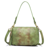 <bold>Crossbody / Shoulder Bag <br>Genuine-Leather Handbag Green - strapsandbrass.com