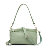 <bold>Messenger  / Tote Bag <br>Genuine-Leather Handbag Green - strapsandbrass.com