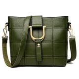 <bold>Tote  / Shoulder Bag <br>Genuine-Leather Handbag Green - strapsandbrass.com