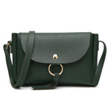 <bold>Clutch / Crossbody Bag <br>Vegan-Leather Handbag Green - strapsandbrass.com