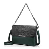 <bold>Messenger / Crossbody Bag <br>Vegan-Leather Handbag Green - strapsandbrass.com