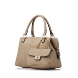 <bold>Tote & Crossbody Bag Set <br>Vegan-Leather Handbag Khaki - strapsandbrass.com