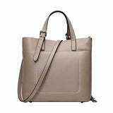 <bold>Bucket / Crossbody Bag <br>Genuine-Leather Handbag Khaki - strapsandbrass.com