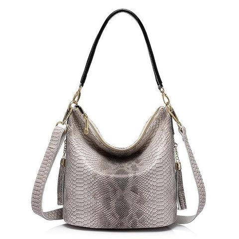 <bold>Hobo / Tote Bag <br>Genuine-Leather Handbag Brown - strapsandbrass.com