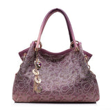 <bold>Hobo / Tote Bag <br>Vegan-Leather Handbag Pink - strapsandbrass.com