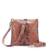 <bold>Messenger / Crossbody Bag <br>Genuine-Leather Handbag Pink - strapsandbrass.com