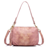 <bold>Crossbody / Shoulder Bag <br>Genuine-Leather Handbag Pink - strapsandbrass.com