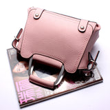 Top-Handle / Crossbody Bag  <br>Genuine-Leather Handbag Pink - strapsandbrass.com