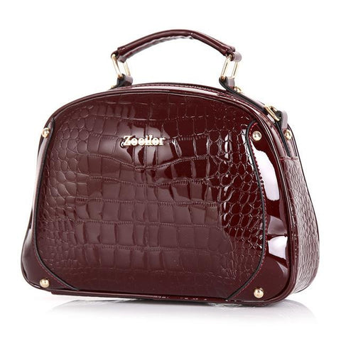 <bold>Messenger  / Crossbody Bag  <br>Vegan-Leather Handbag Red - strapsandbrass.com