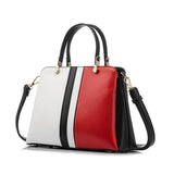 <bold>Top-Handle / Crossbody Bag <br>Vegan-Leather Handbag Red - strapsandbrass.com