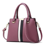 <bold>Top-Handle / Crossbody Bag  <br>Vegan-Leather Handbag Rubber Red - strapsandbrass.com