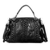 <bold>Tote  / Shoulder Bag <br>Genuine-Leather Handbag STYLE 1 - strapsandbrass.com