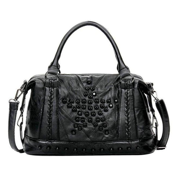 <bold>Tote  / Shoulder Bag <br>Genuine-Leather Handbag STYLE 2 - strapsandbrass.com