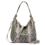 <bold>Hobo  / Tote Bag <br>Genuine-Leather Handbag Yellow Green - strapsandbrass.com