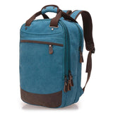 Backpack / Laptop Bag <br> Canvas Backpack aky blue - strapsandbrass.com