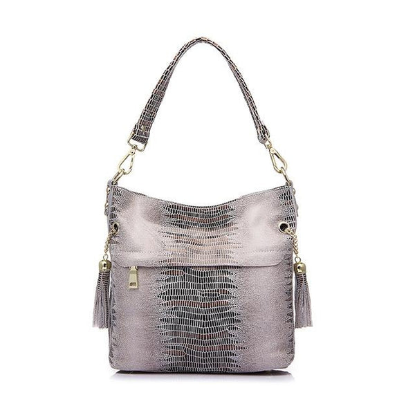 <bold>Bucket / Crossbody Bag <br>Genuine-Leather Handbag Beige - strapsandbrass.com