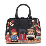 <bold>Top-Handle / Tote Bag  <br>Vegan-Leather top handle bags Black - strapsandbrass.com