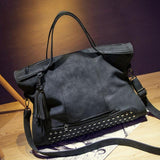 Messenger / Travel Bag  <br>Vegan-Leather Handbag  - strapsandbrass.com