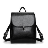 <bold>Fashion Backpack  <br>Vegan-Leather Fashion Backpack Black - strapsandbrass.com