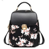 <bold>Youth Backpack <br>Vegan-Leather Fashion Backpack Black backpack - strapsandbrass.com