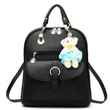 <bold>Youth Fashion Backpack <br>Vegan-Leather Fashion Backpack Black backpack - strapsandbrass.com