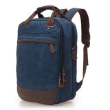 Backpack / Laptop Bag <br> Canvas Backpack blue - strapsandbrass.com