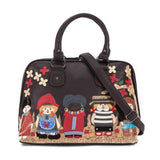 <bold>Top-Handle / Tote Bag  <br>Vegan-Leather top handle bags Coffee - strapsandbrass.com