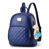 <bold>Youth Fashion Backpack  <br>Vegan-Leather Fashion Backpack deep Blue backpack - strapsandbrass.com