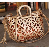 <bold>Tote / Shoulder Bag  <br>Vegan-Leather Handbag Gold  leather bag - strapsandbrass.com