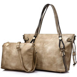 <bold>Tote & Crossbody Bag Set <br>Vegan-Leather Handbag gold - strapsandbrass.com