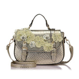 <bold>Satchel / Shoulder Bag <br>Vegan-Leather Handbag gold - strapsandbrass.com