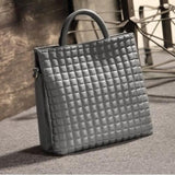 <bold>Tote / Crossbody Bag <br>Vegan-Leather Handbag Gray - strapsandbrass.com